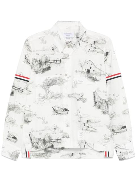Thom Browne Scenic Toile-print cotton shirt