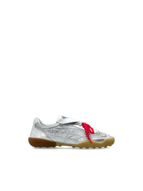 DSQUARED2 ruched leather sneakers