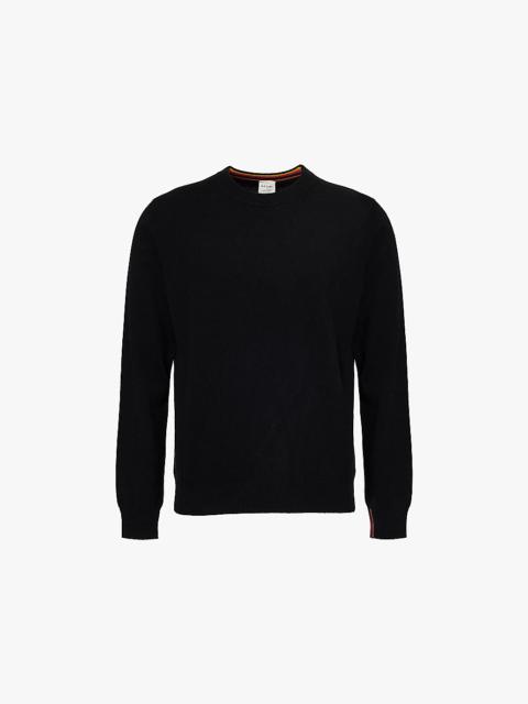 Crewneck long-sleeve cashmere jumper