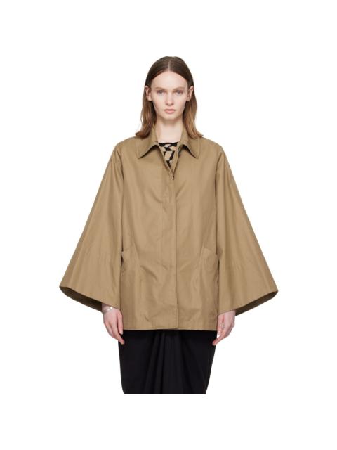 Dries Van Noten Beige Wide Sleeve Coat