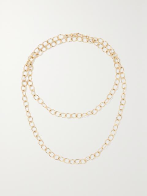 MARIE LICHTENBERG Micro Rosa 14-karat Gold Necklace