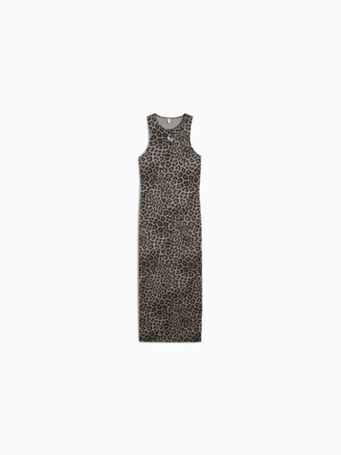 PUMA LEO LUXE Women's Slim All-Over Print Dress