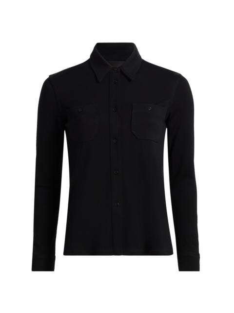 NILI LOTAN Women's Ibra Wool Shirt - Black