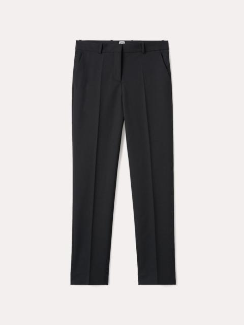 Mid-Waist slim trousers black