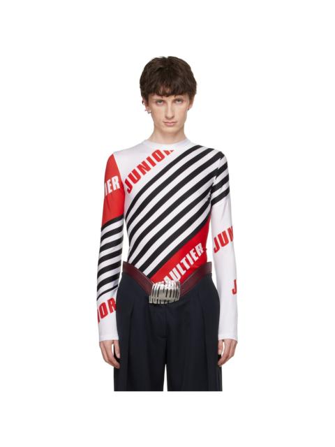 Jean Paul Gaultier White & Black 'The Junior Gaultier' Top