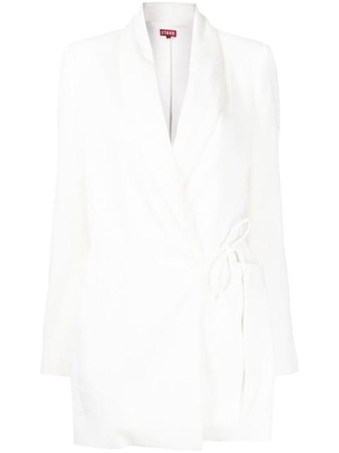 STAUD Everly tie-fastened blazer