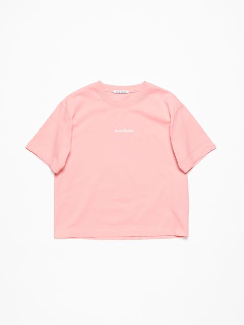 T-shirt stamp logo - Pale Pink
