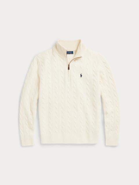 Polo Ralph Lauren Cable-Knit Quarter-Zip Sweater