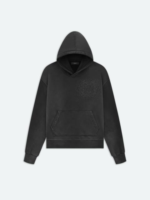 AMIRI CRYSTAL BURST HOODIE- Faded Black