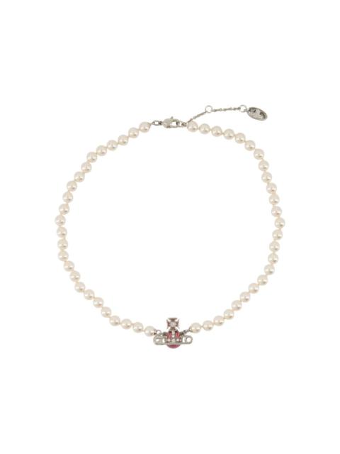 ★Vivienne Westwood★ Vivienne Westwood 6301011P 02P373 Olym olympia perl necklace woman platinum in brass - VIVIENNE