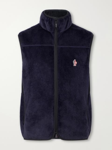 Moncler Grenoble Logo-Appliquéd Gabardine-Trimmed Fleece Polartec® Gilet