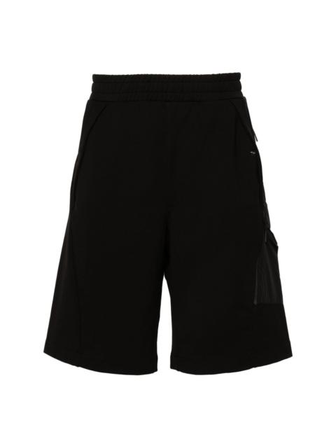 logo-print jersey track shorts