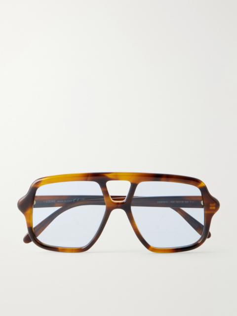 Loewe Slim Light Acetate Aviator Sunglasses