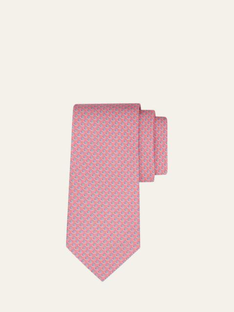 FERRAGAMO Men's Mini-Snail Silk Tie