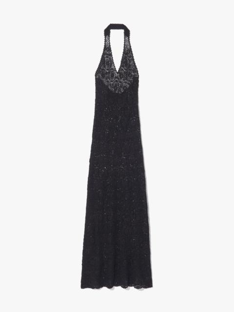 NILI LOTAN EDDIE KNIT HALTER DRESS