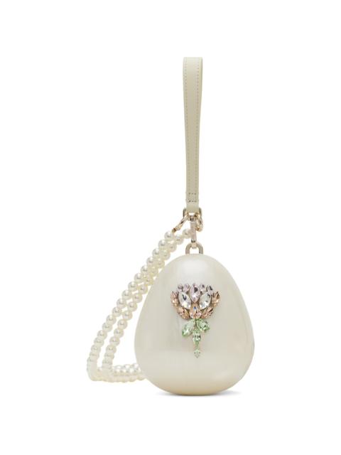 Simone Rocha micro Pearl Egg clutch bag
