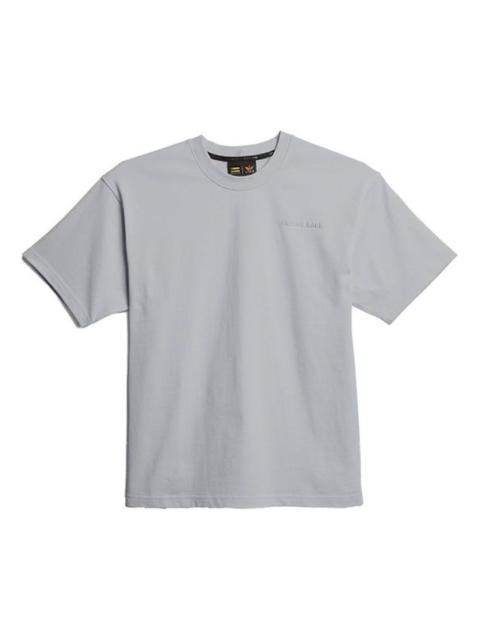 adidas originals x Pharrell Williams Basics Short-sleeved Embroidered Letters Grey GM1959