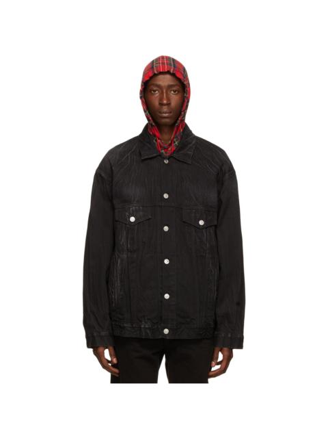 BALENCIAGA Black Cities Paris Denim Jacket