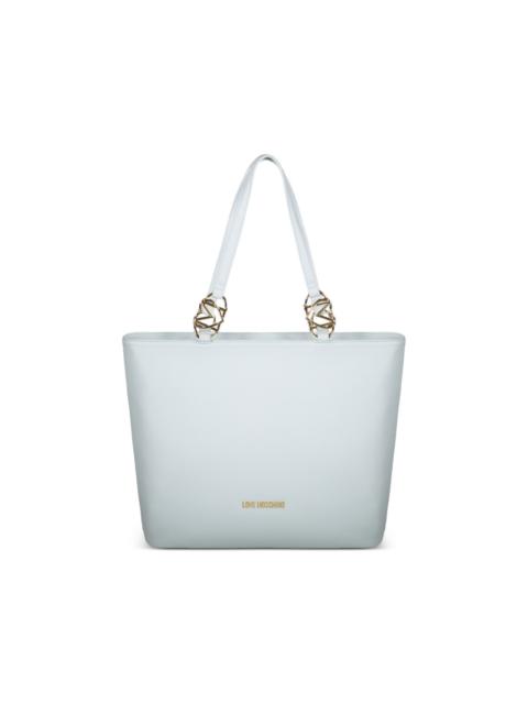 Moschino logo-plaque tote bag