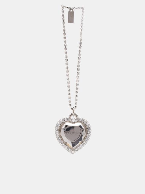 VETEMENTS Giant Crystal Heart Necklace