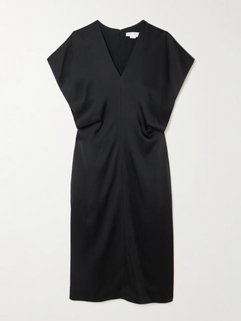 Stella McCartney Draped Satin Midi Dress