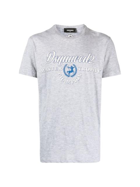 DSQUARED2 logo-print cotton-blend T-shirt