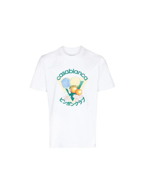 CASABLANCA Casablanca Masao San Table Tennis T-shirt White