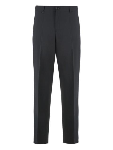 BOSS virgin-wool straight-leg trousers