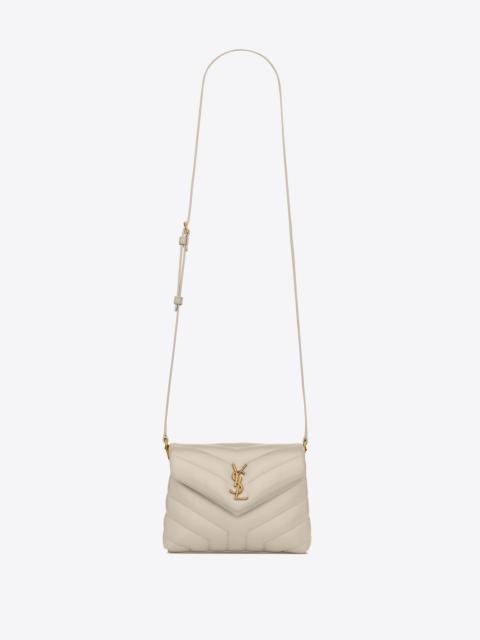SAINT LAURENT loulou toy strap bag in matelassé "y" leather