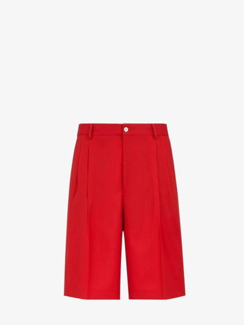 FENDI Red wool pants