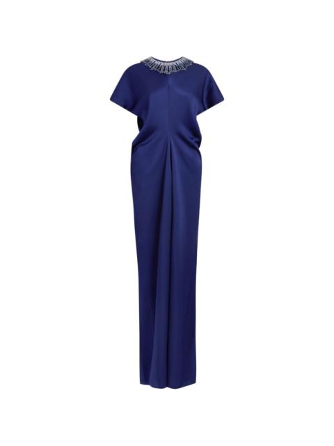 JENNY PACKHAM Novak embellished-collar maxi dress