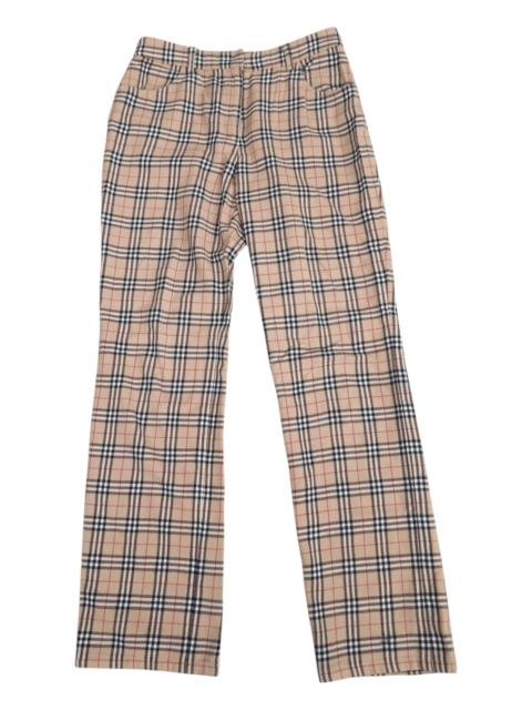 Other Designers 🔥VINTAGE BURBERRY NOVA CHECK BLUE LABEL Japan Wool Pants