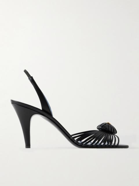 Valentino Royal 85 Leather Slingback Sandals