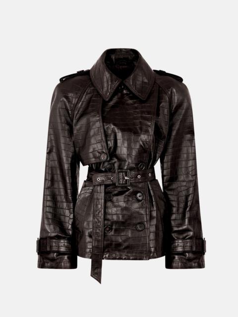 THE ATTICO DARK BROWN BOMBER