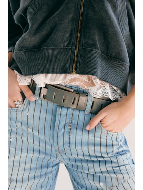 FREE PEOPLE We The Free Don't Wait Up Pinstripe Boyfriend Jeans