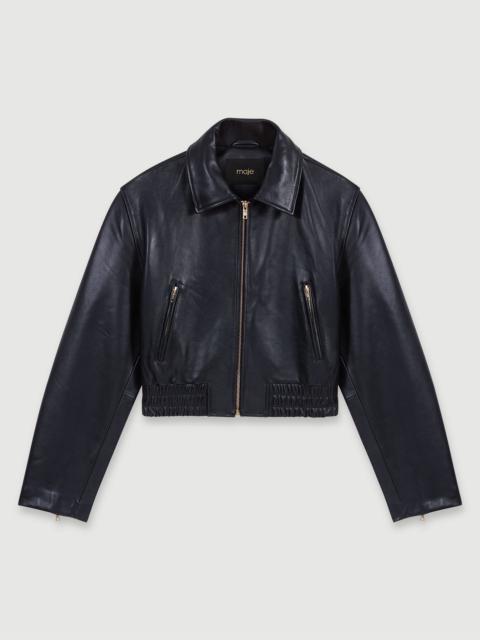 maje Leather jacket