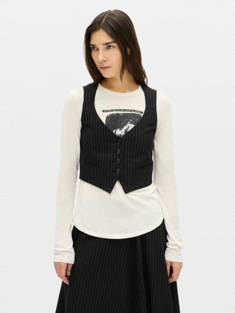 Ann Demeulemeester Diana Fitted Micro Waistcoat