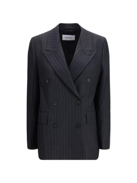 FERRAGAMO Pinstripe wool blazer