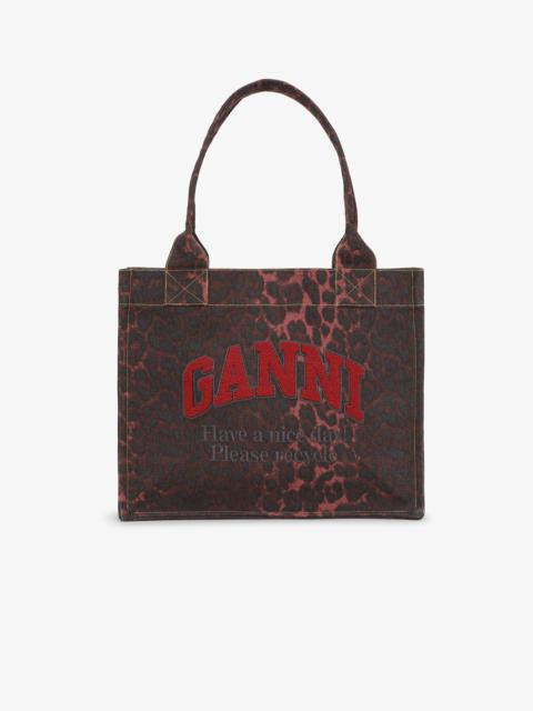 GANNI Large Easy Shoppe Red Leo Tote | shopbop | REVERSIBLE