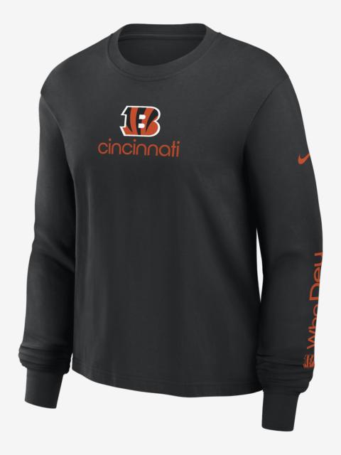 Nike Cincinnati Bengals Boxy Women's Nike NFL Long-Sleeve T-Shirt