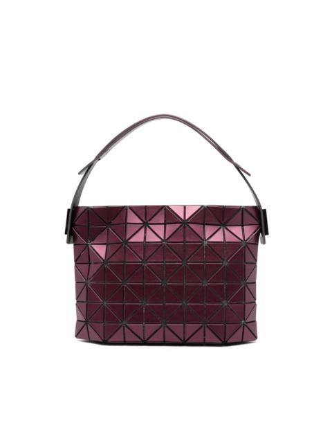 geometric-panelled baguette metallic Bag