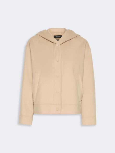 WEEKEND Max Mara RIDENTE Double wool hooded jacket - SAND