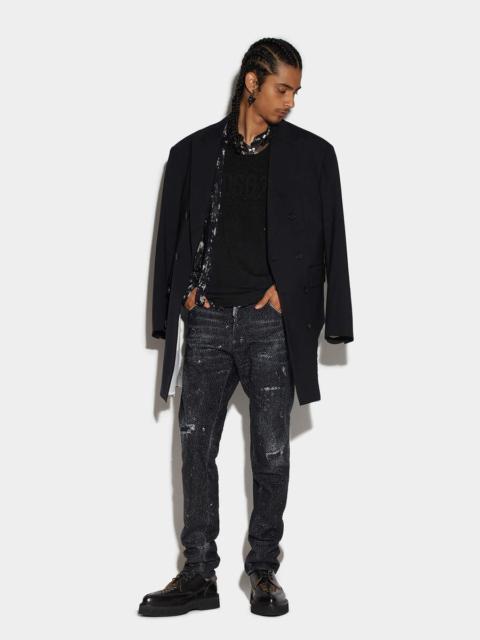 DSQUARED2 BLACK DARK GALAXY WASH COOL GUY JEANS