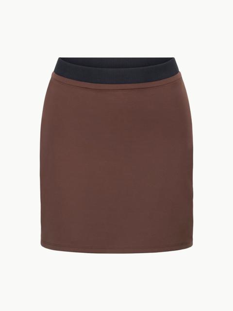 STAUD STAUD CATCH SKIRT DARK OAK BLACK