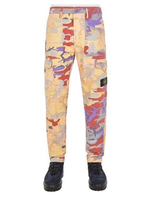 Stone Island 319E9 S.I. HERITAGE CAMO RIPSTOP NYLON ORANGE