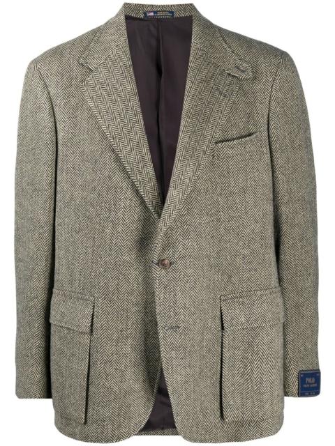 Polo Ralph Lauren herringbone single-breasted blazer