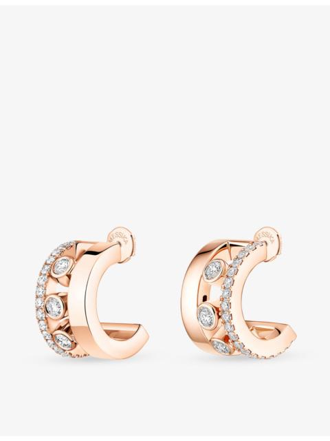 MESSIKA Romane 18ct yellow gold and 0.27ct brilliant-cut diamond mini earrings
