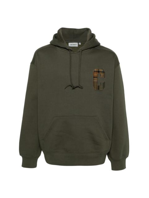 Wiles Sweat logo-patch hoodie