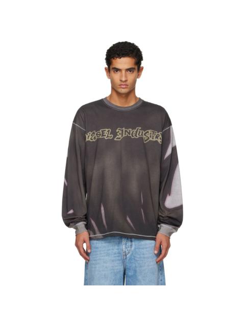 Diesel Gray T-Boxt-Ls-Show-V3 T-shirt