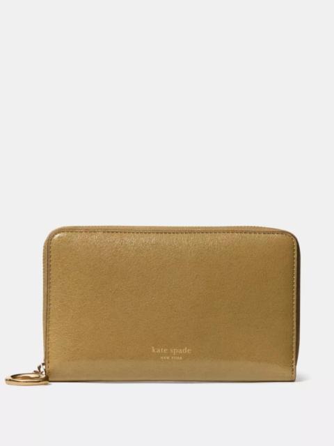 kate spade Halo Glazed Zip Around Wallet